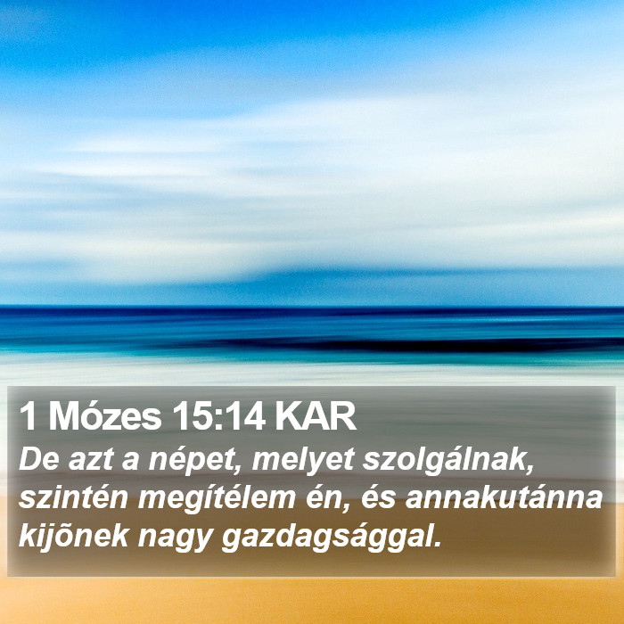 1 Mózes 15:14 KAR Bible Study