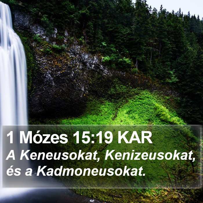 1 Mózes 15:19 KAR Bible Study