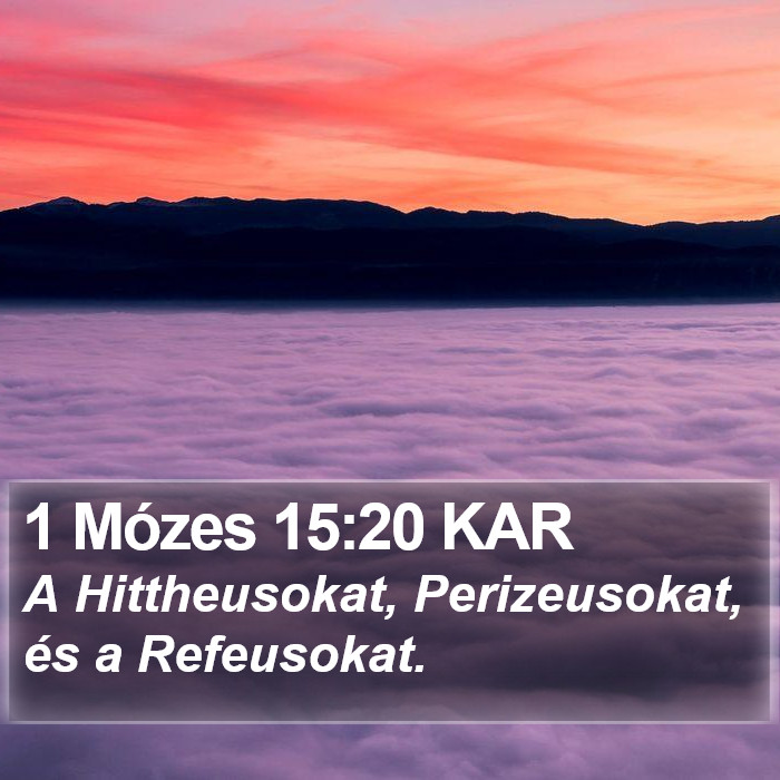 1 Mózes 15:20 KAR Bible Study