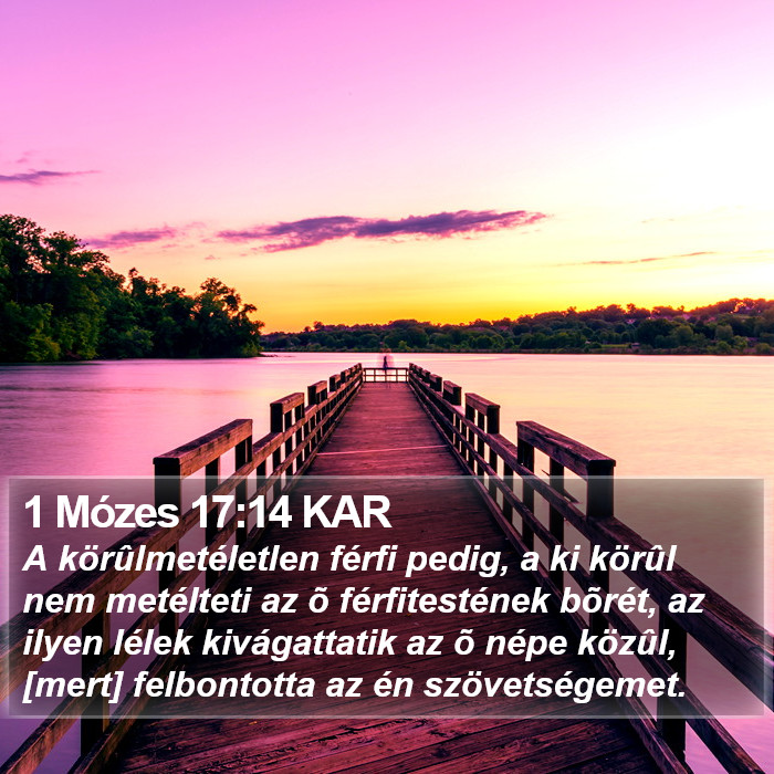 1 Mózes 17:14 KAR Bible Study