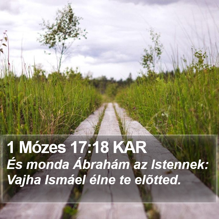 1 Mózes 17:18 KAR Bible Study