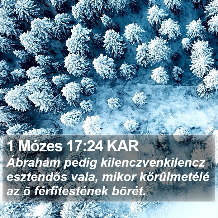 1 Mózes 17:24 KAR Bible Study