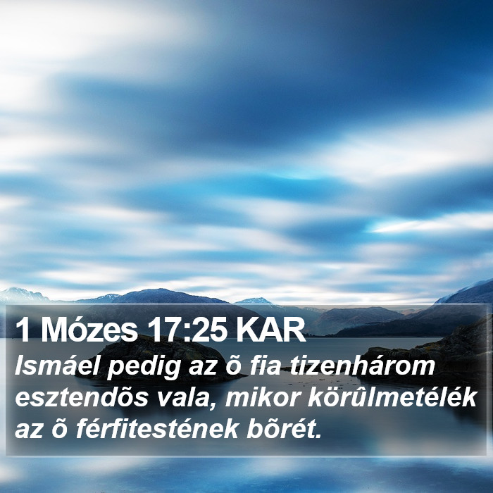 1 Mózes 17:25 KAR Bible Study