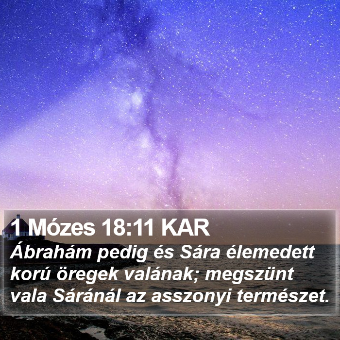 1 Mózes 18:11 KAR Bible Study