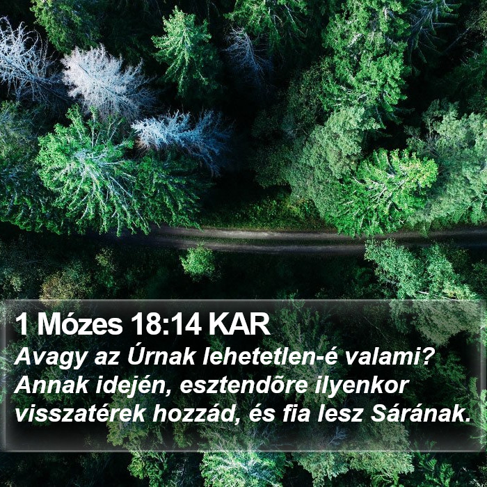 1 Mózes 18:14 KAR Bible Study