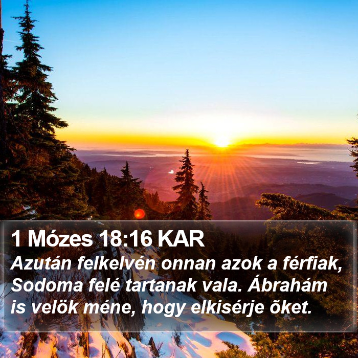1 Mózes 18:16 KAR Bible Study