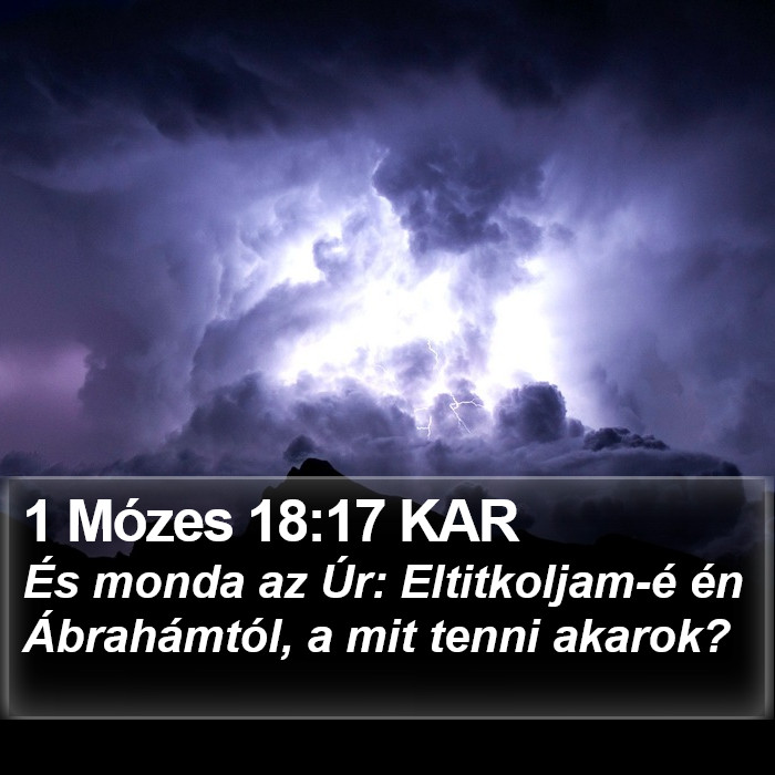 1 Mózes 18:17 KAR Bible Study