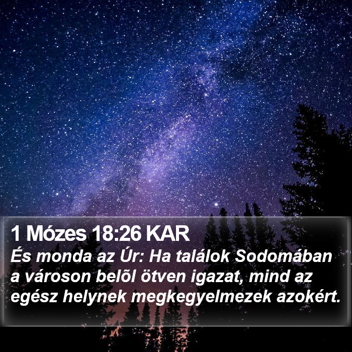 1 Mózes 18:26 KAR Bible Study