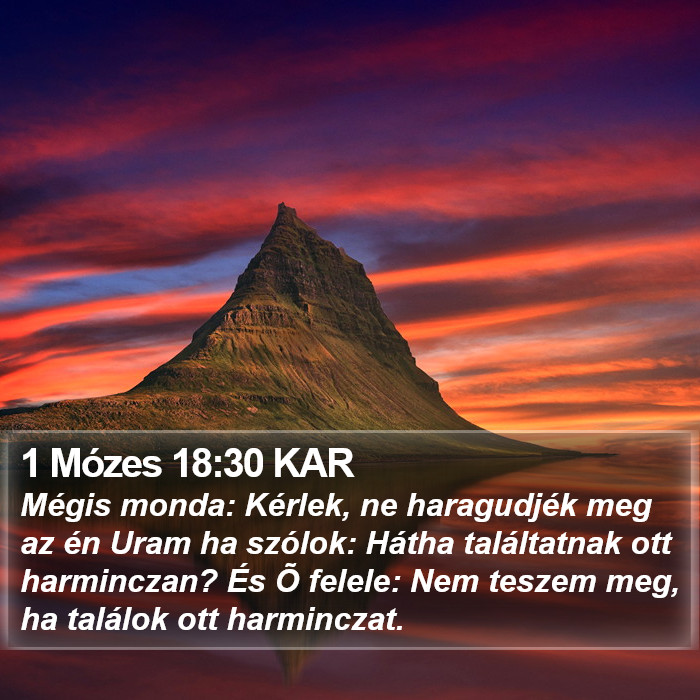 1 Mózes 18:30 KAR Bible Study