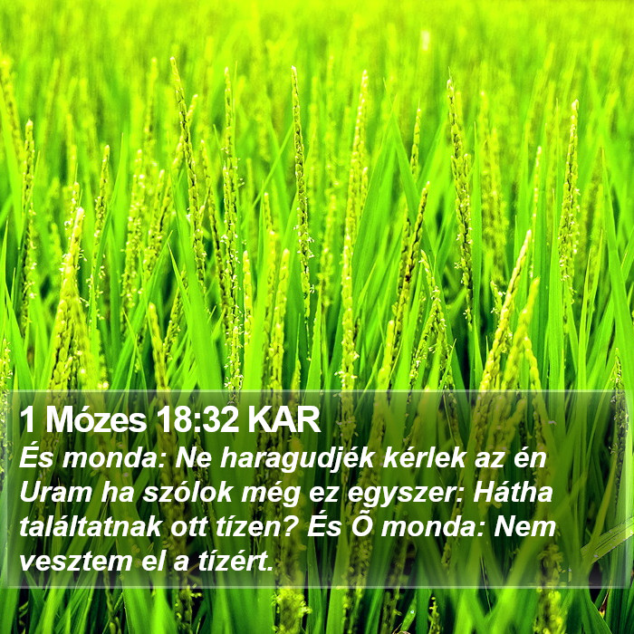 1 Mózes 18:32 KAR Bible Study
