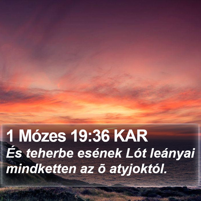 1 Mózes 19:36 KAR Bible Study