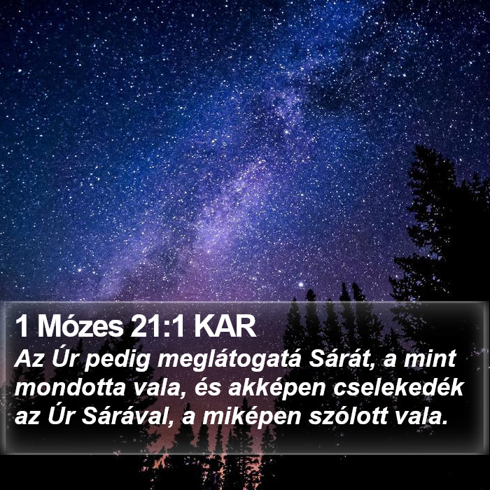 1 Mózes 21:1 KAR Bible Study