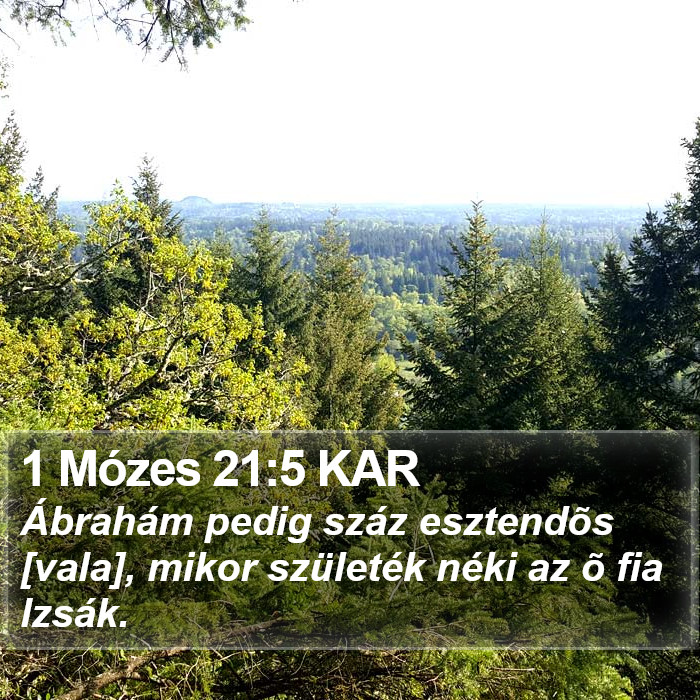 1 Mózes 21:5 KAR Bible Study