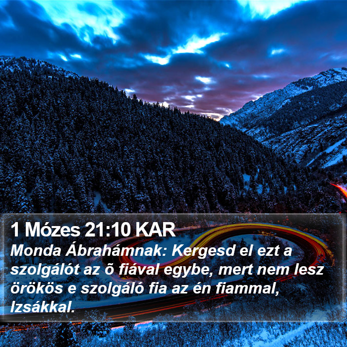 1 Mózes 21:10 KAR Bible Study