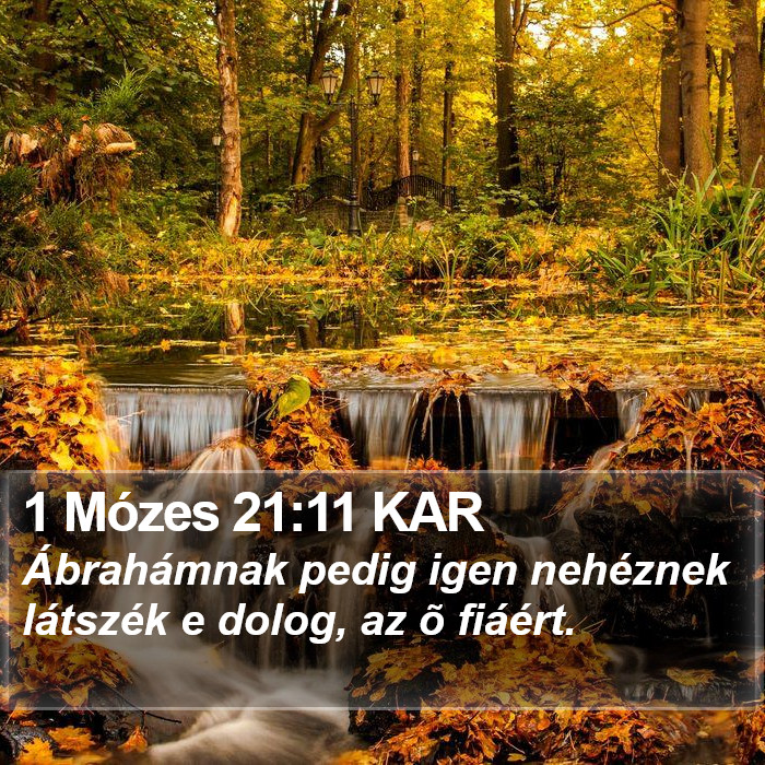 1 Mózes 21:11 KAR Bible Study