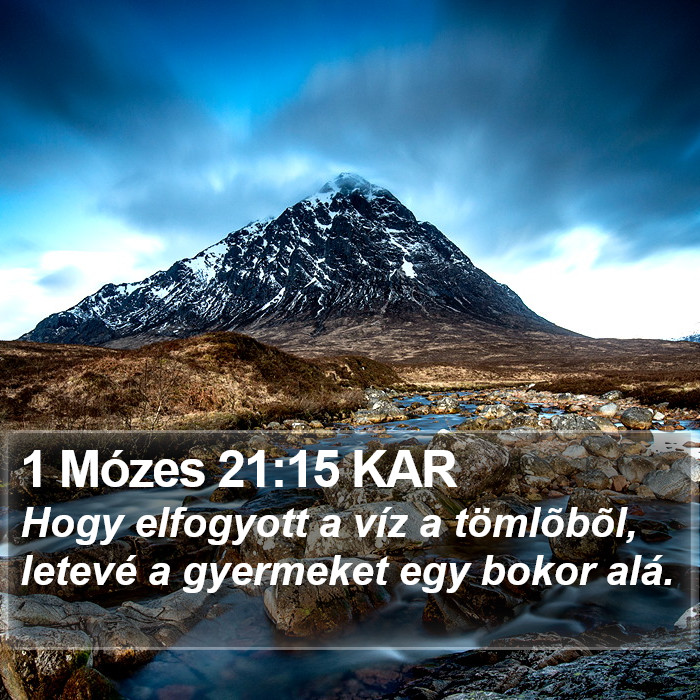 1 Mózes 21:15 KAR Bible Study