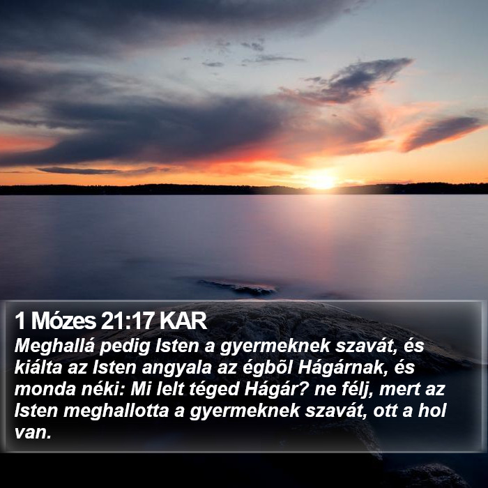 1 Mózes 21:17 KAR Bible Study