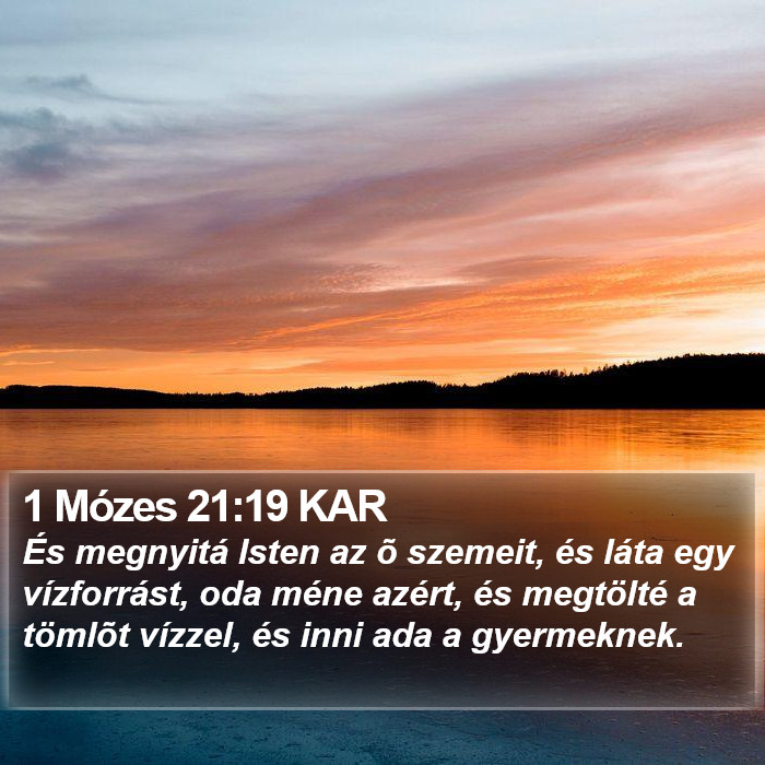 1 Mózes 21:19 KAR Bible Study