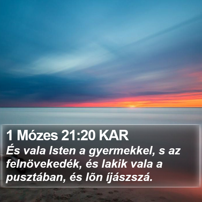 1 Mózes 21:20 KAR Bible Study