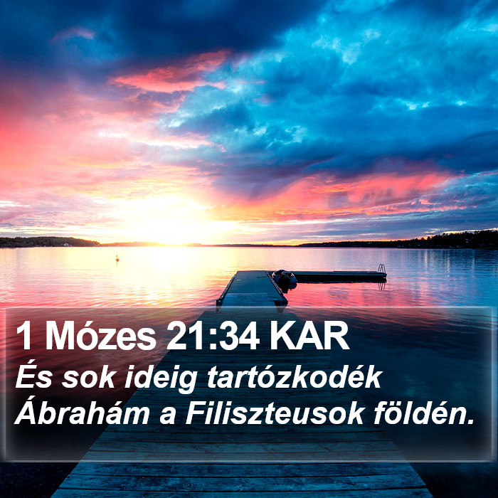 1 Mózes 21:34 KAR Bible Study