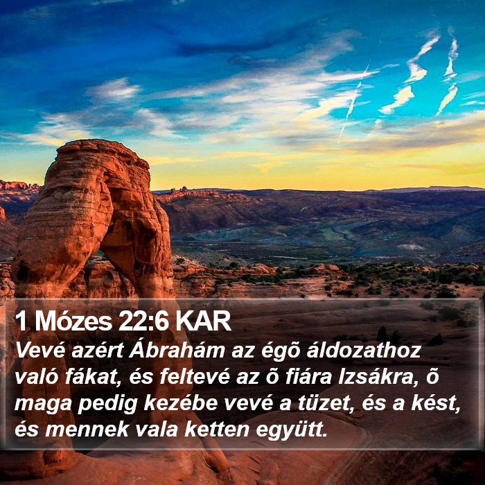 1 Mózes 22:6 KAR Bible Study