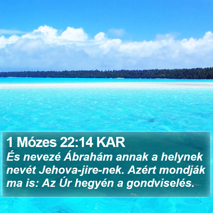 1 Mózes 22:14 KAR Bible Study