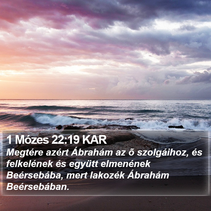 1 Mózes 22:19 KAR Bible Study