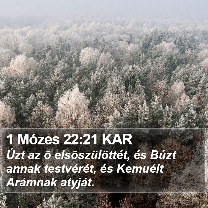 1 Mózes 22:21 KAR Bible Study