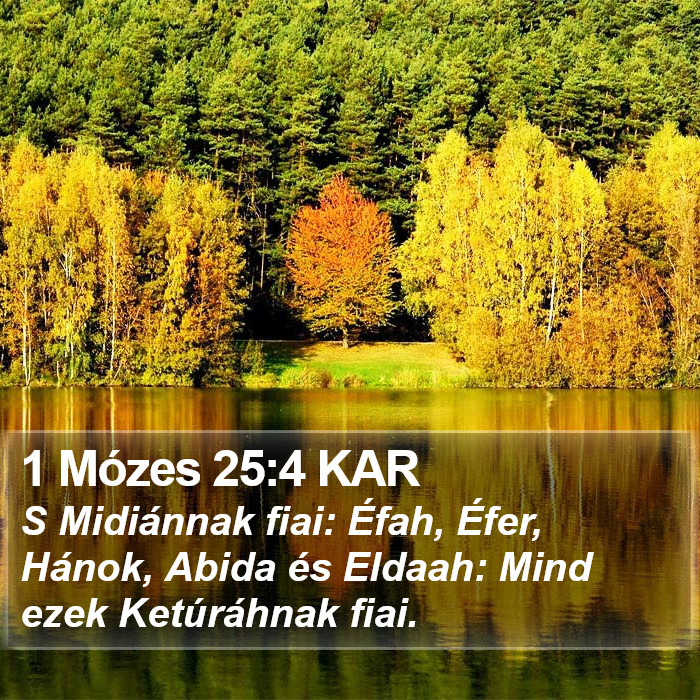 1 Mózes 25:4 KAR Bible Study