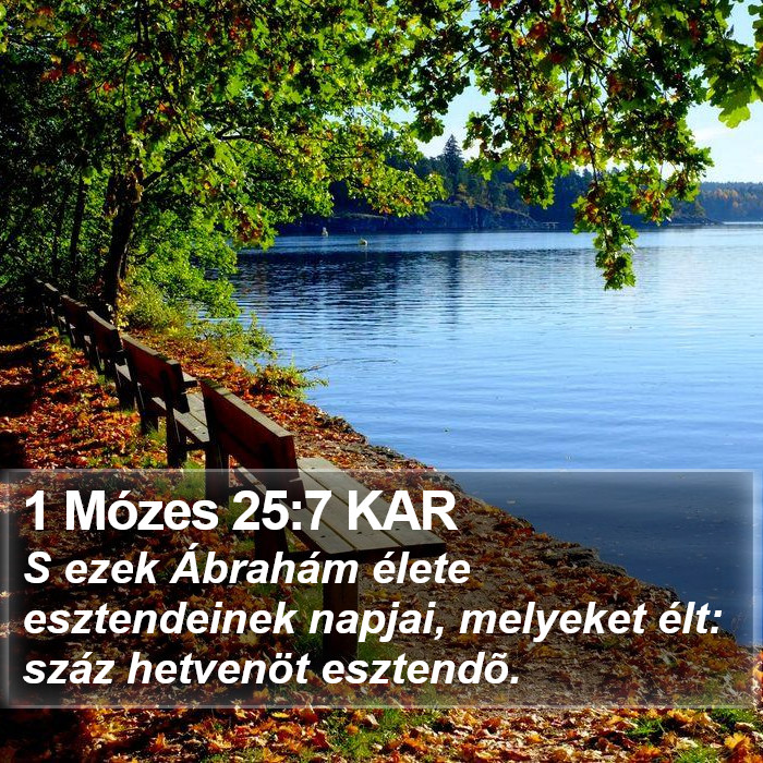 1 Mózes 25:7 KAR Bible Study