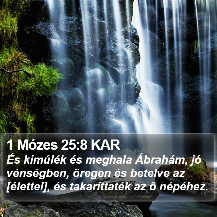 1 Mózes 25:8 KAR Bible Study