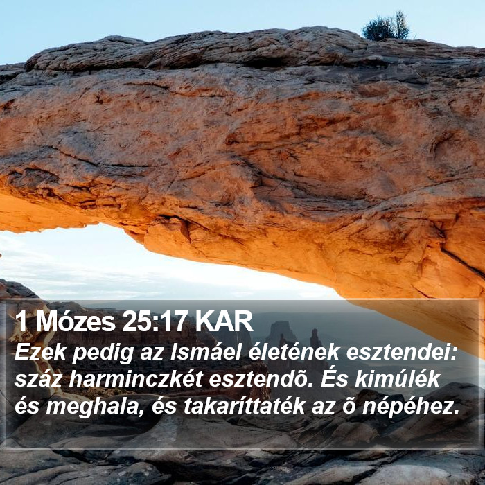 1 Mózes 25:17 KAR Bible Study