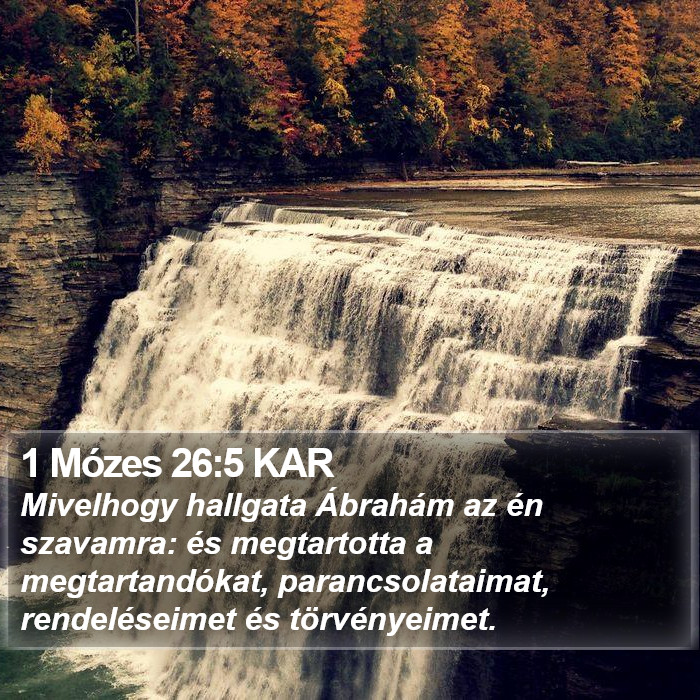 1 Mózes 26:5 KAR Bible Study