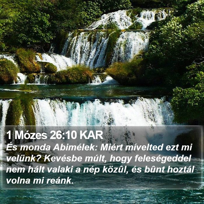 1 Mózes 26:10 KAR Bible Study