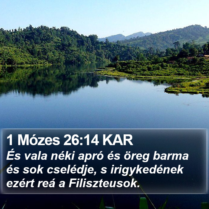 1 Mózes 26:14 KAR Bible Study