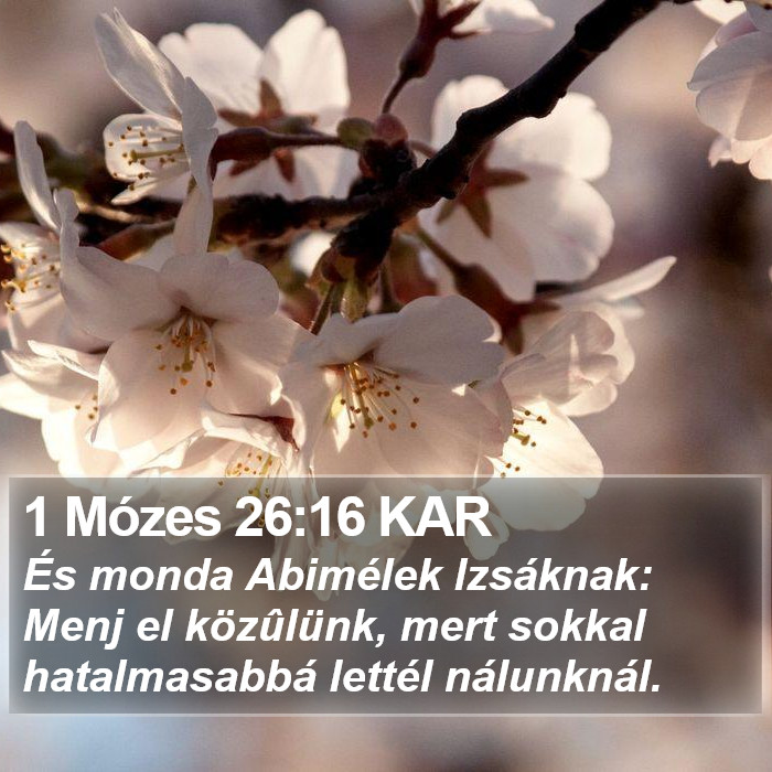 1 Mózes 26:16 KAR Bible Study