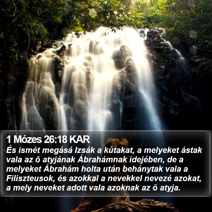 1 Mózes 26:18 KAR Bible Study