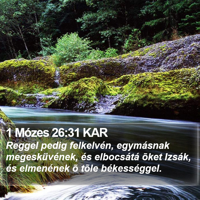 1 Mózes 26:31 KAR Bible Study