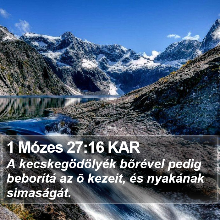 1 Mózes 27:16 KAR Bible Study