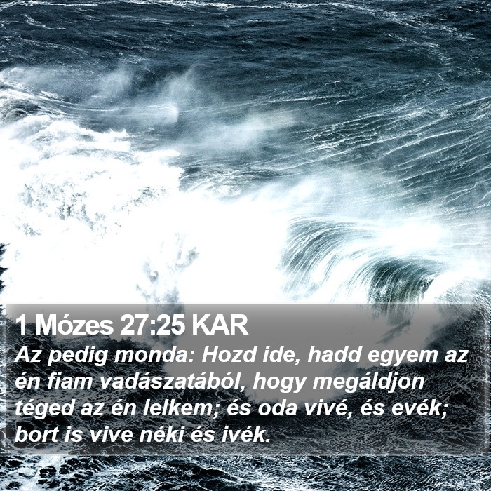 1 Mózes 27:25 KAR Bible Study