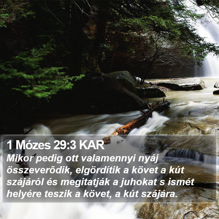 1 Mózes 29:3 KAR Bible Study