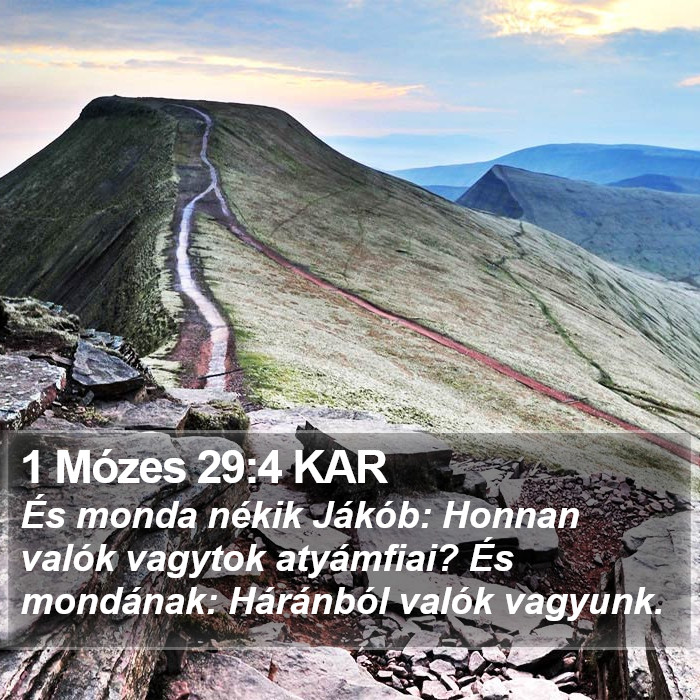 1 Mózes 29:4 KAR Bible Study