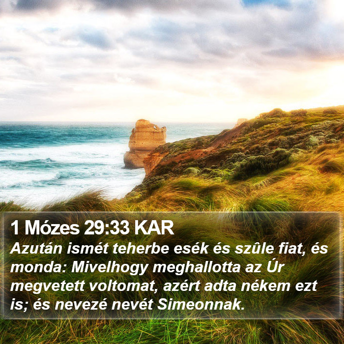 1 Mózes 29:33 KAR Bible Study