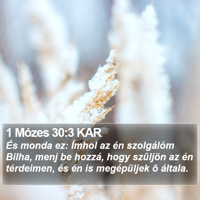 1 Mózes 30:3 KAR Bible Study