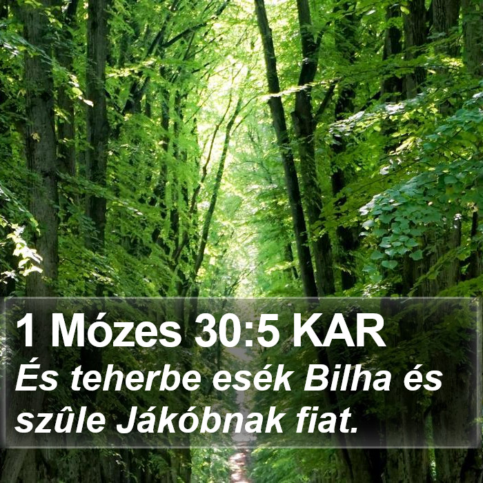 1 Mózes 30:5 KAR Bible Study