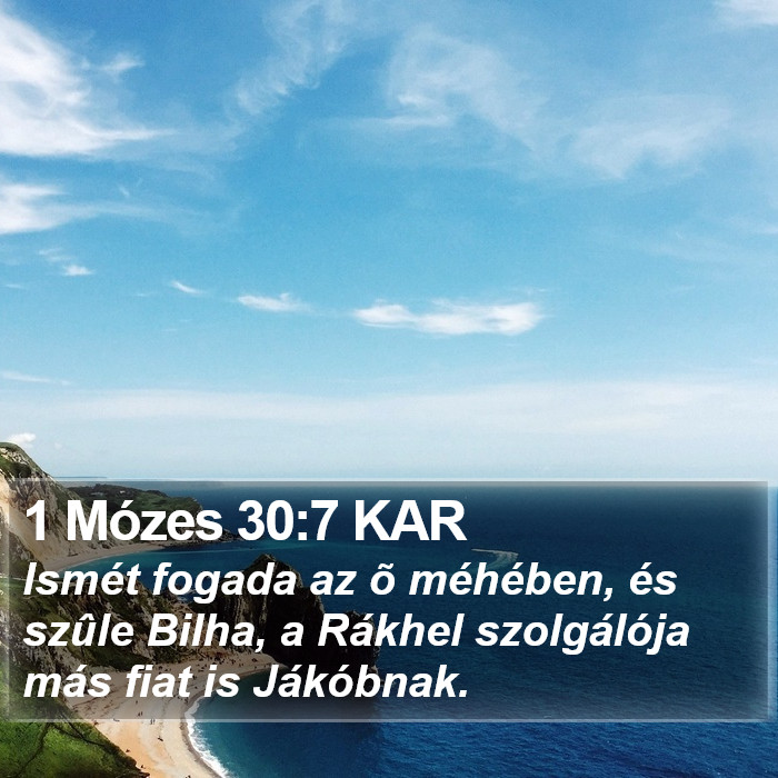 1 Mózes 30:7 KAR Bible Study