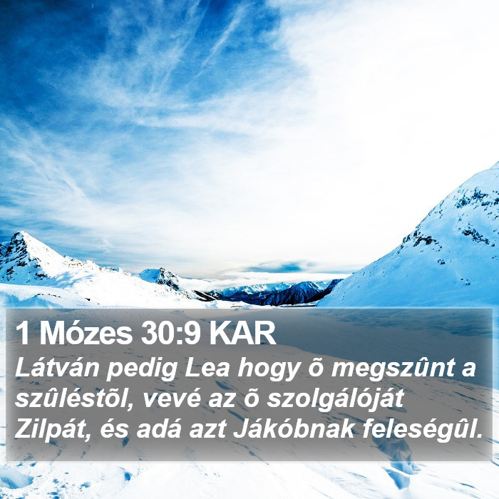 1 Mózes 30:9 KAR Bible Study
