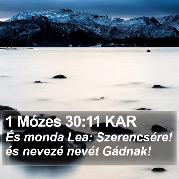 1 Mózes 30:11 KAR Bible Study