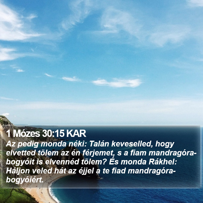 1 Mózes 30:15 KAR Bible Study