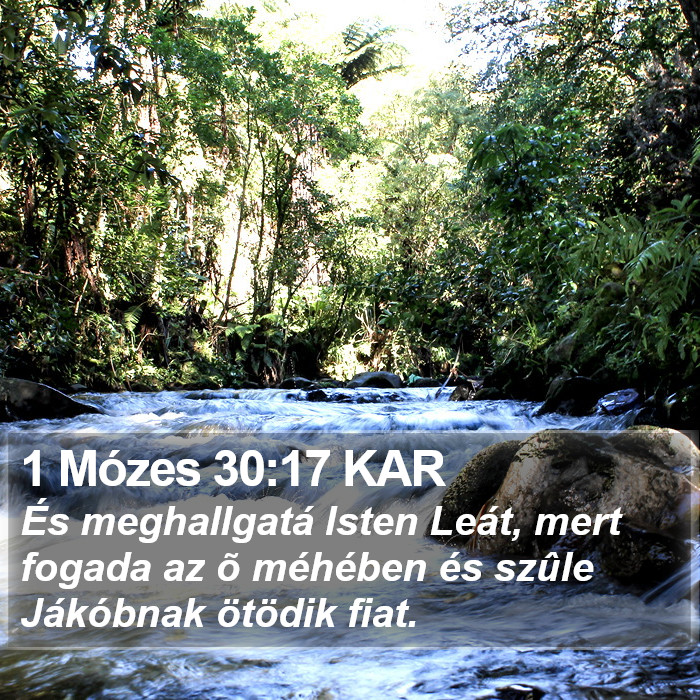 1 Mózes 30:17 KAR Bible Study